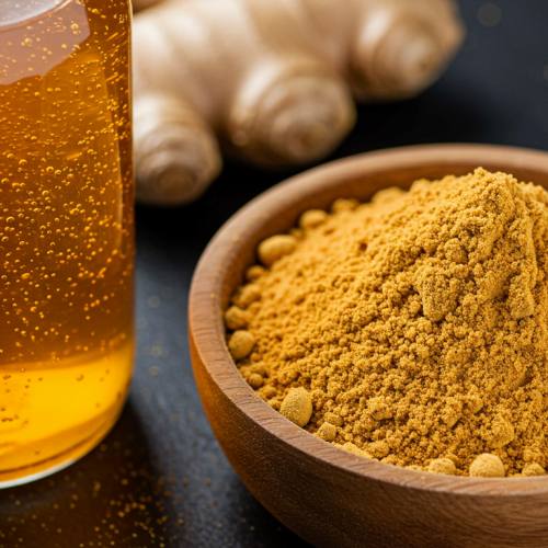 생강분말과 생강청 같이 나온 사진