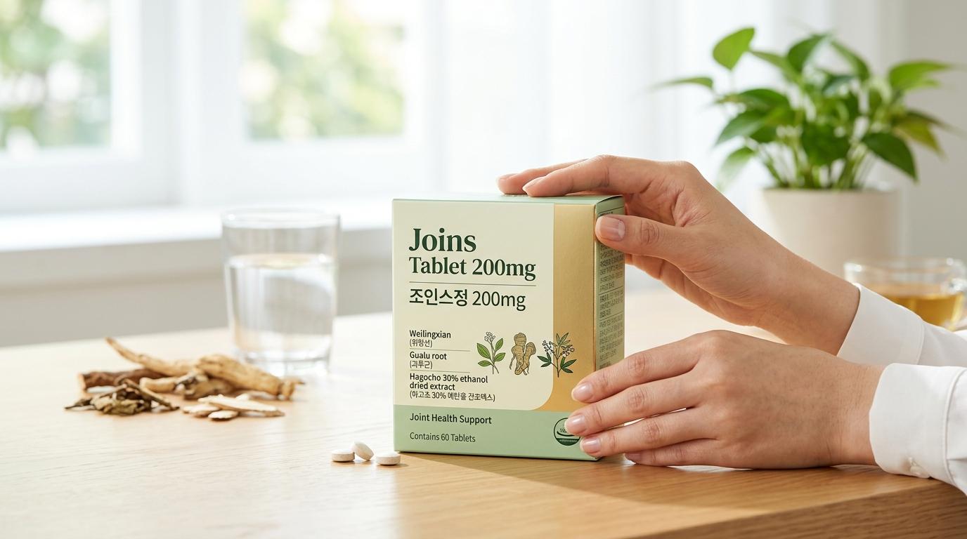 조인스정200mg(위령선&middot;괄루근&middot;하고초30%에탄올건조엑...