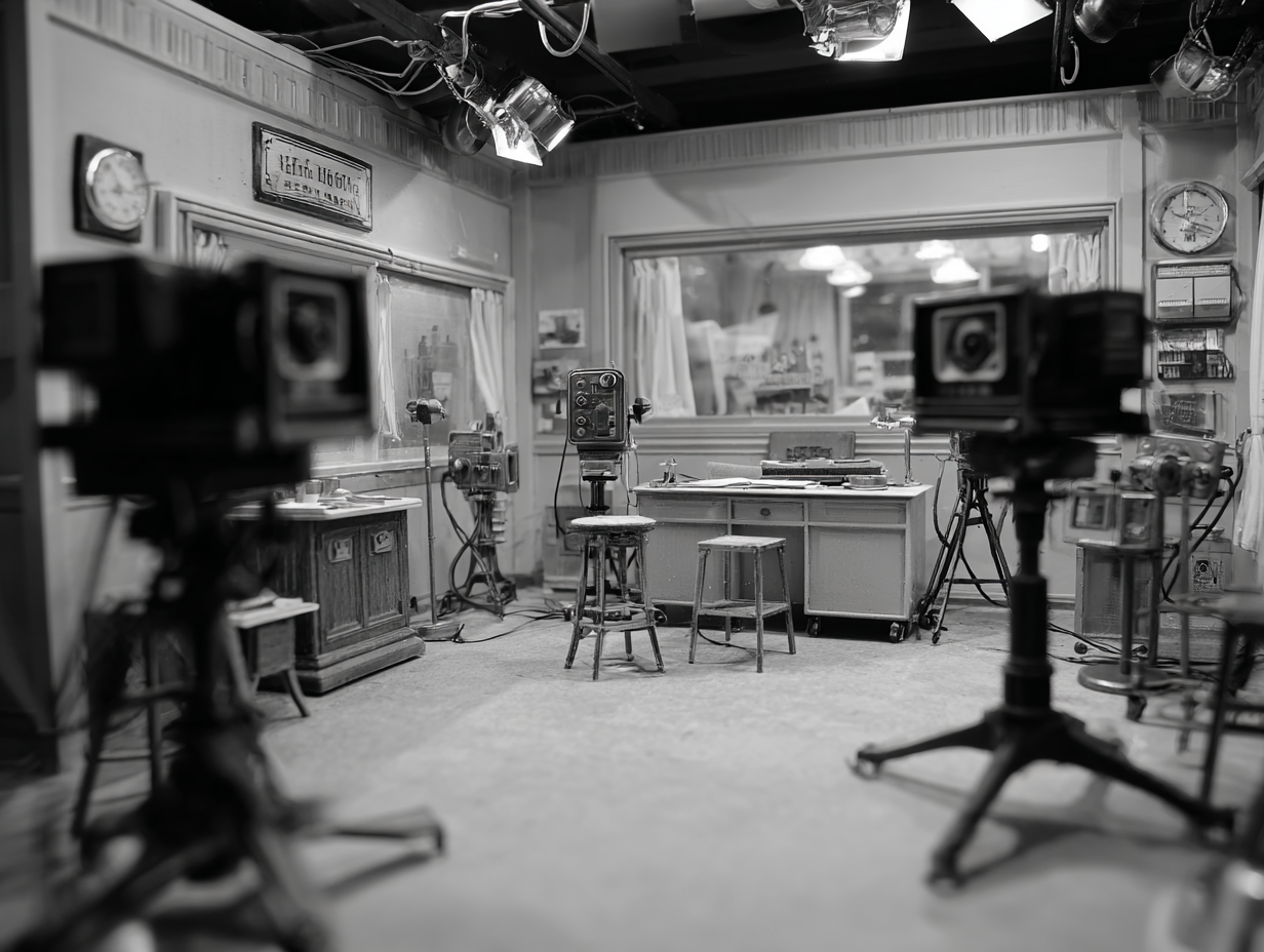 미니어처풍으로 재해석한 굿 나잇 앤 굿 럭 장면 by pearl's review