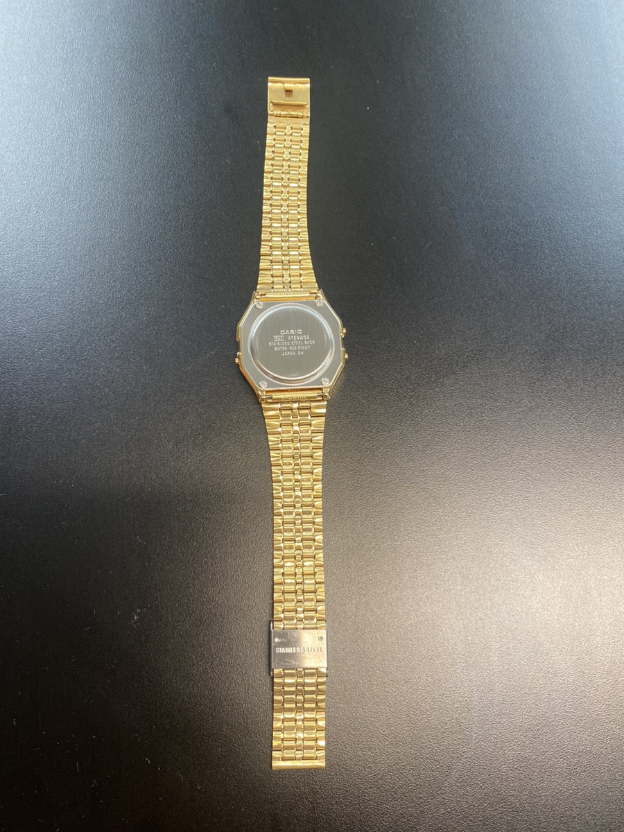 카시오 A-159WGEA-1DF 클래식 골드 금장 Digital 크로노graph Sport 시계