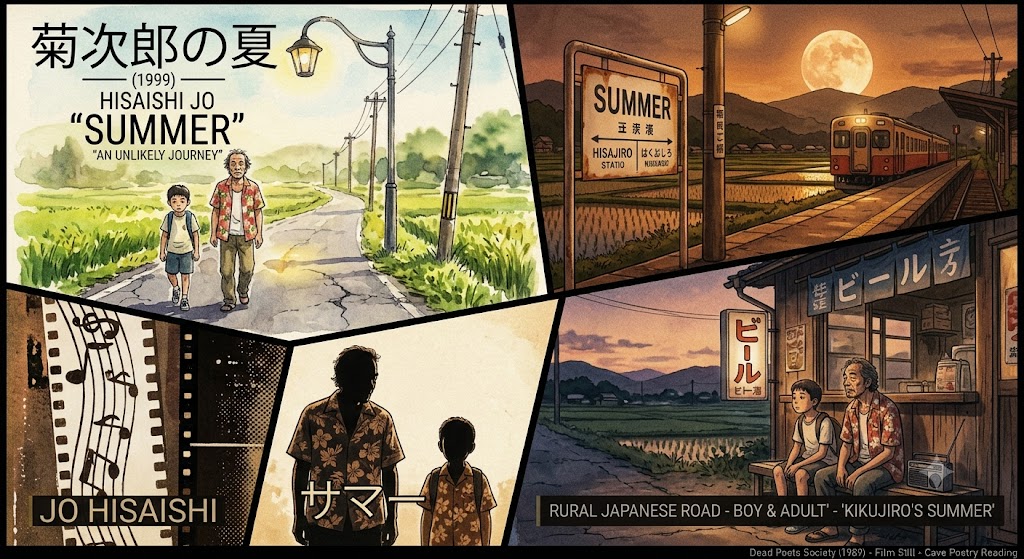기쿠지로의 여름 1999 Summer 히사이시 조 일본 시골길 소년과 어른