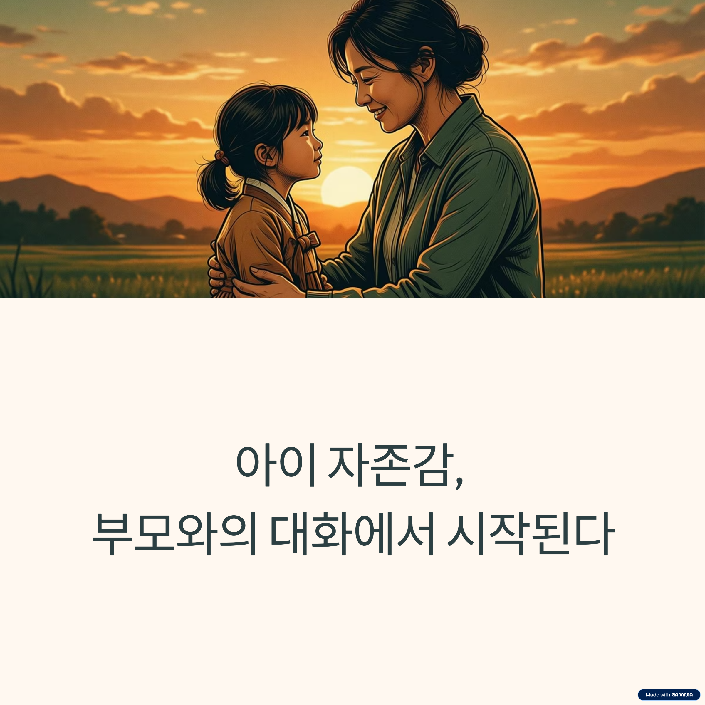 아이 자존감 부모 대화부터 시작 관련