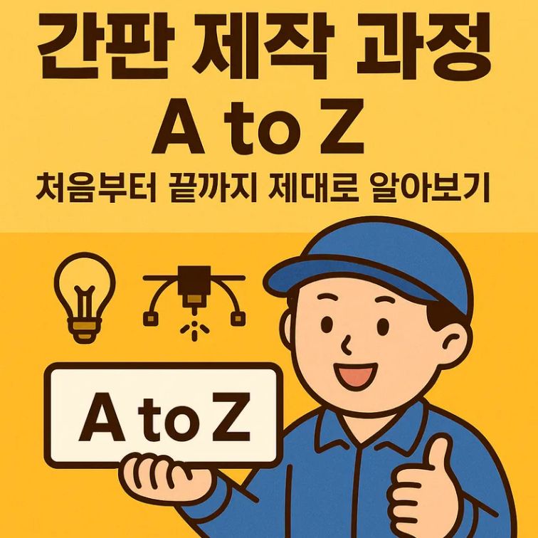 간판 제작 과정 A to Z – 처음부터 끝까지 제대로 알아보기