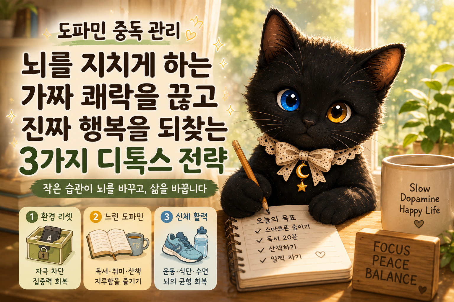 도파민 중독 관리: 뇌를 지치게 하는 가짜 쾌락을 줄이고 건강한 집중력을 되찾는 방법