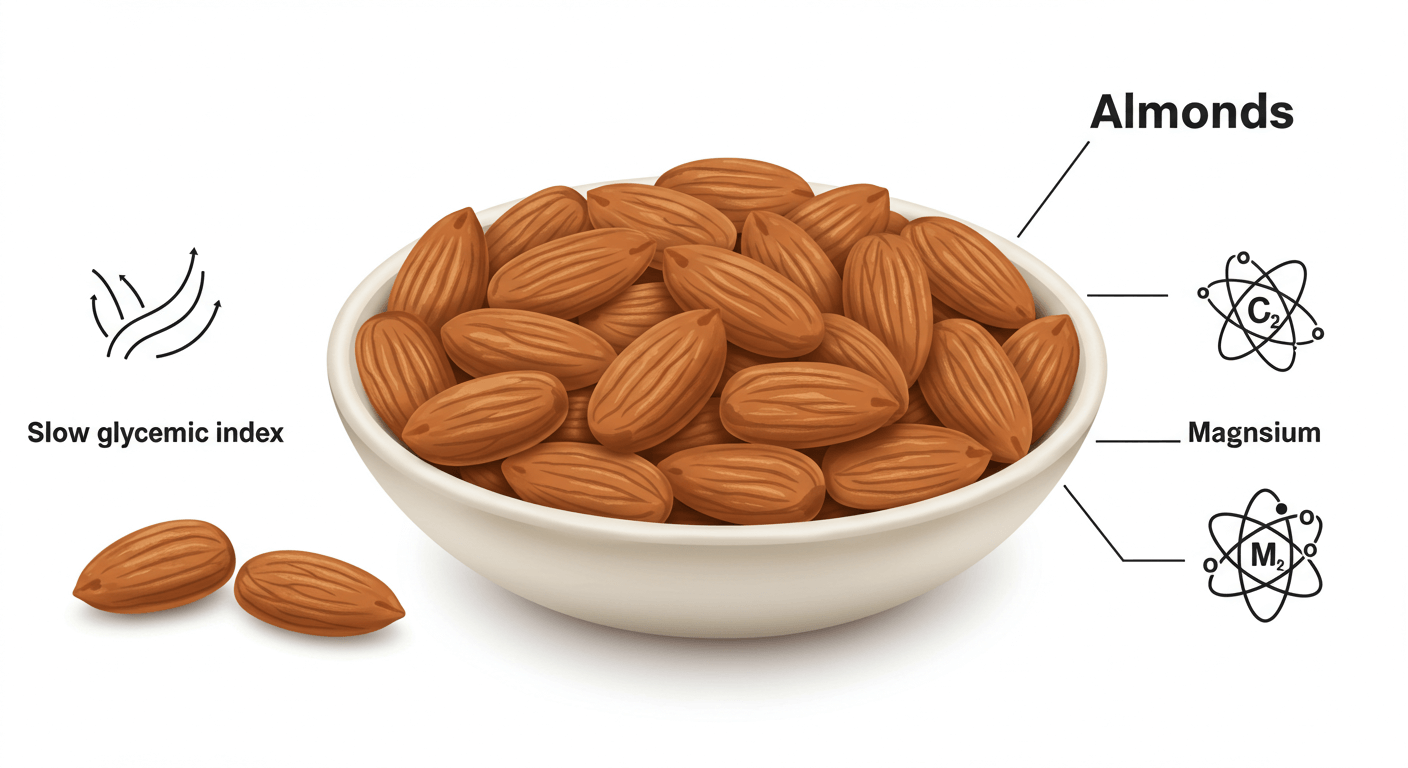 아몬드의 혈당 안정 효과