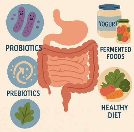 장 건강을 위한 요소들 사진
