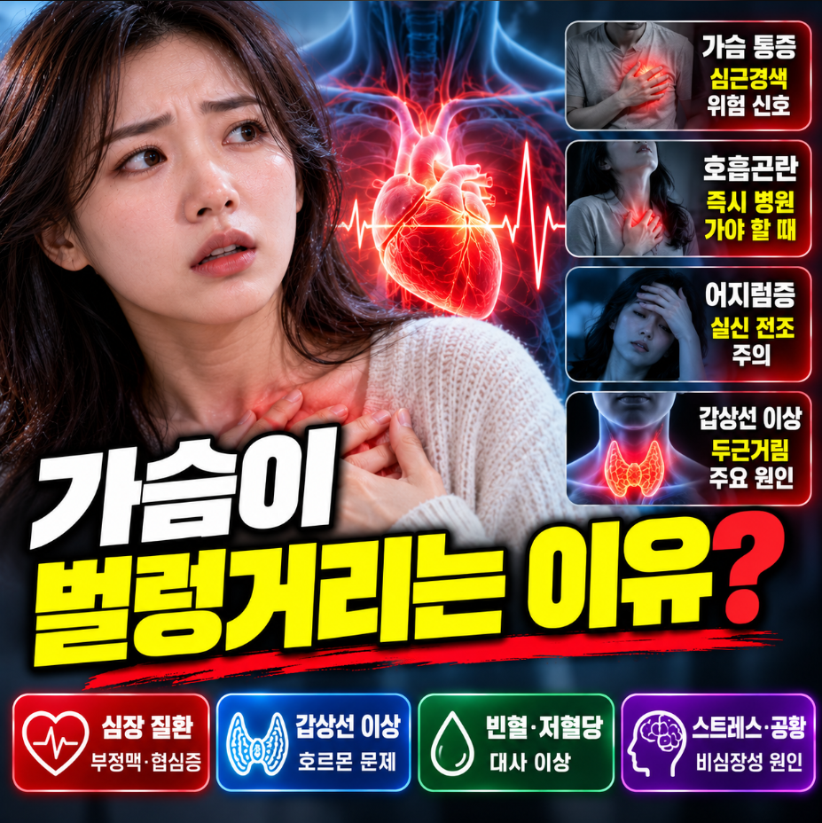 가슴이 벌렁거리는 증상