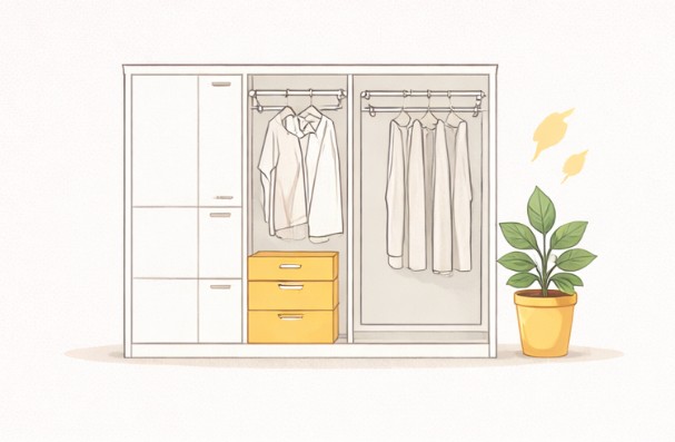 옷장정리 일러스트 이미지
