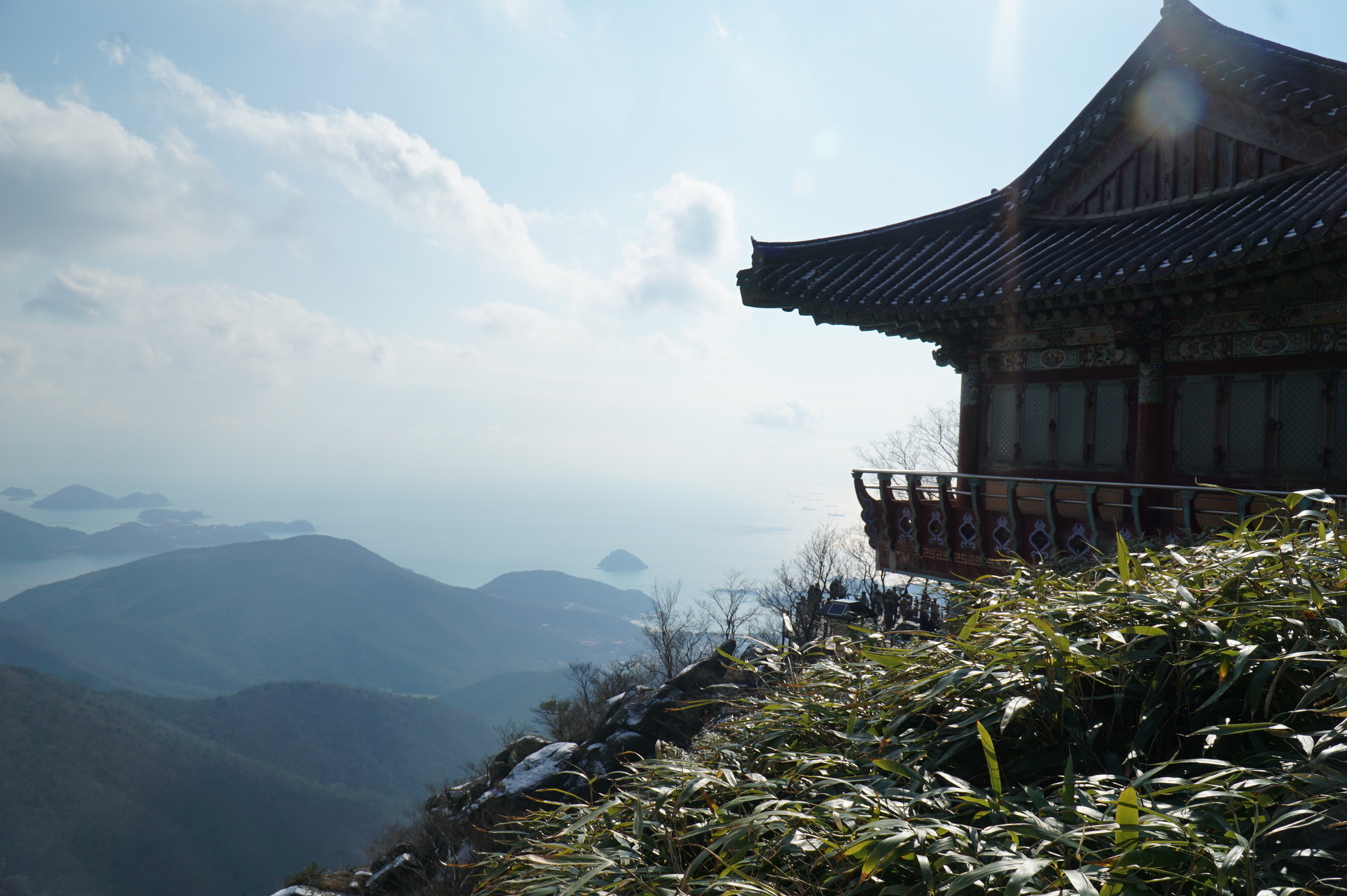 남해 보리암 전경