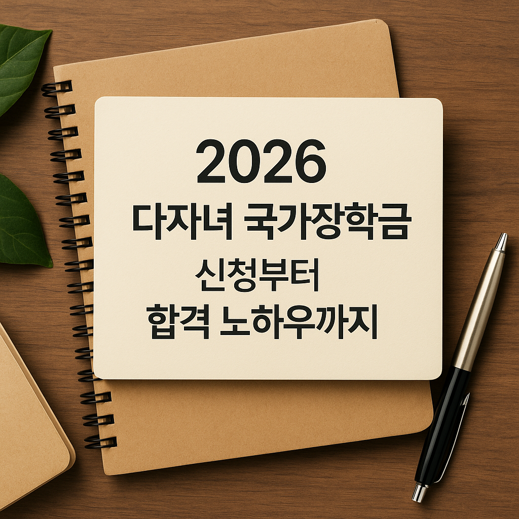 2026 다자녀 국가장학금 신청부터 합격 노하우까지|세 자녀 이상 가정 혜택 가이드