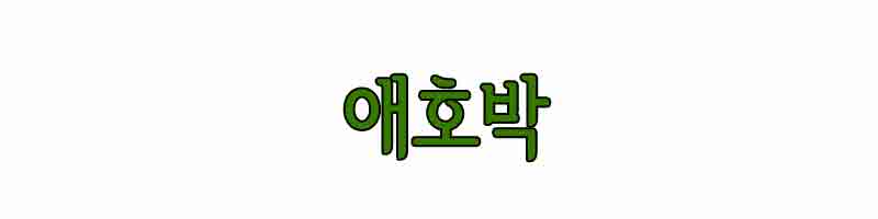 애호박