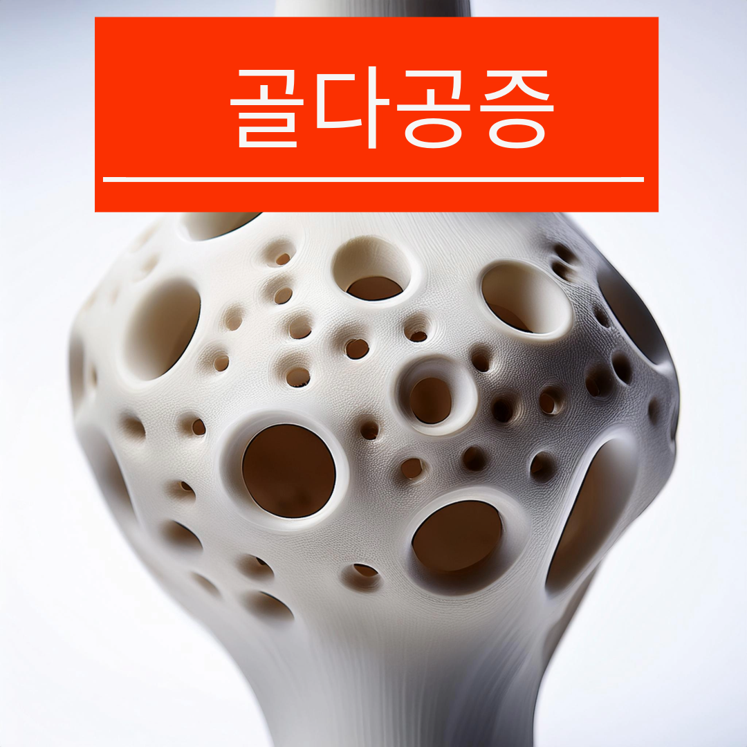 골다공증을 설명한 그림