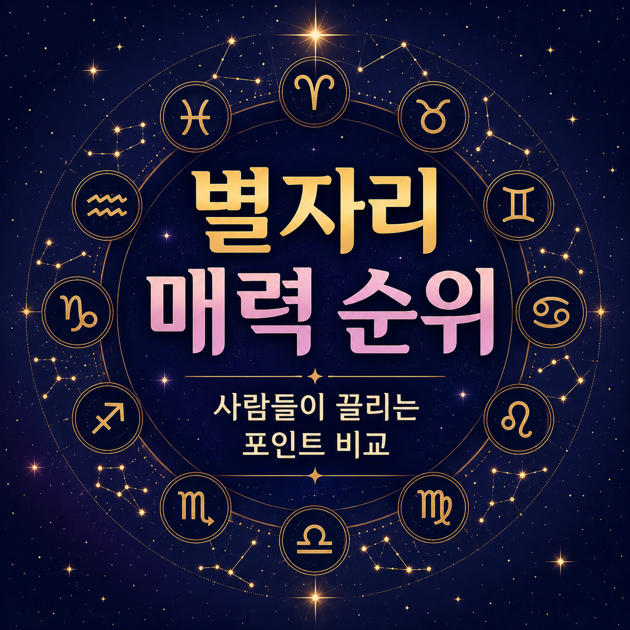 별자리 매력 순위