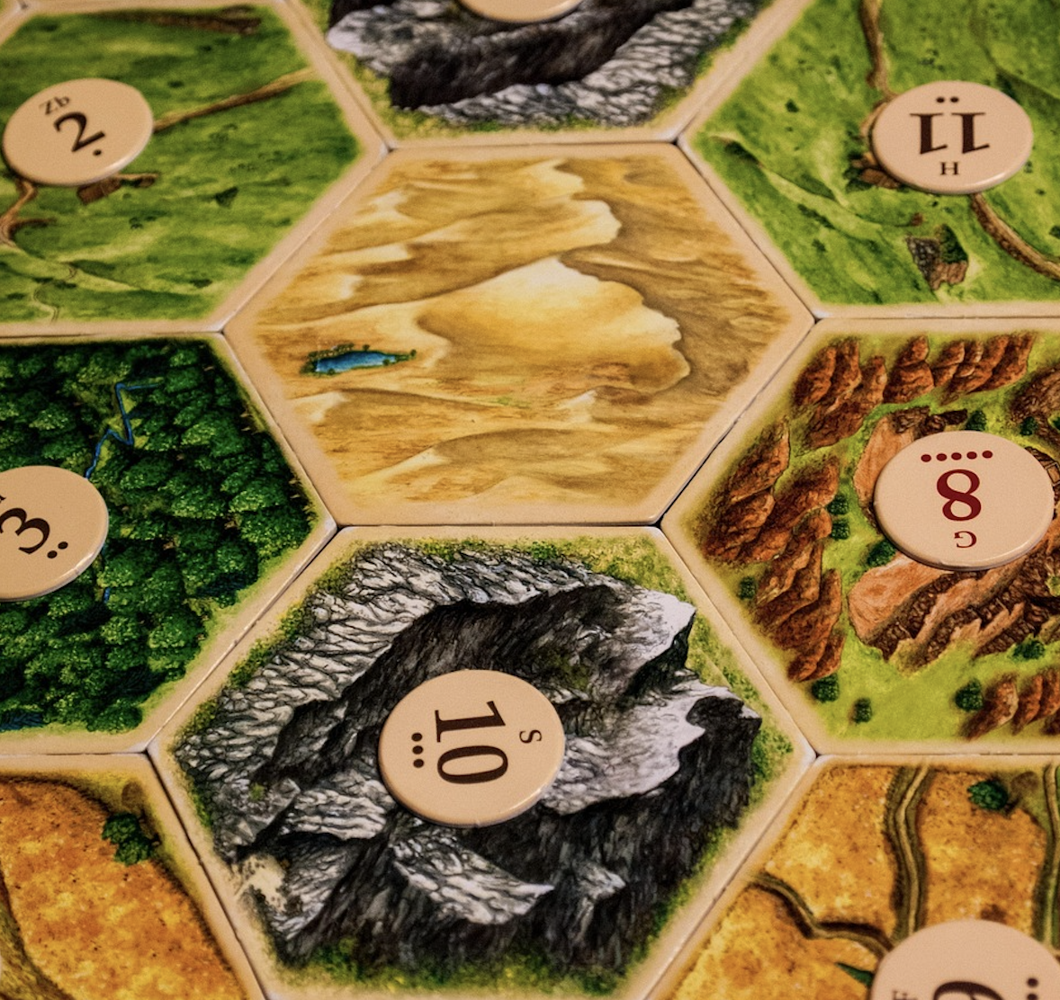 카탄 보드게임 타일