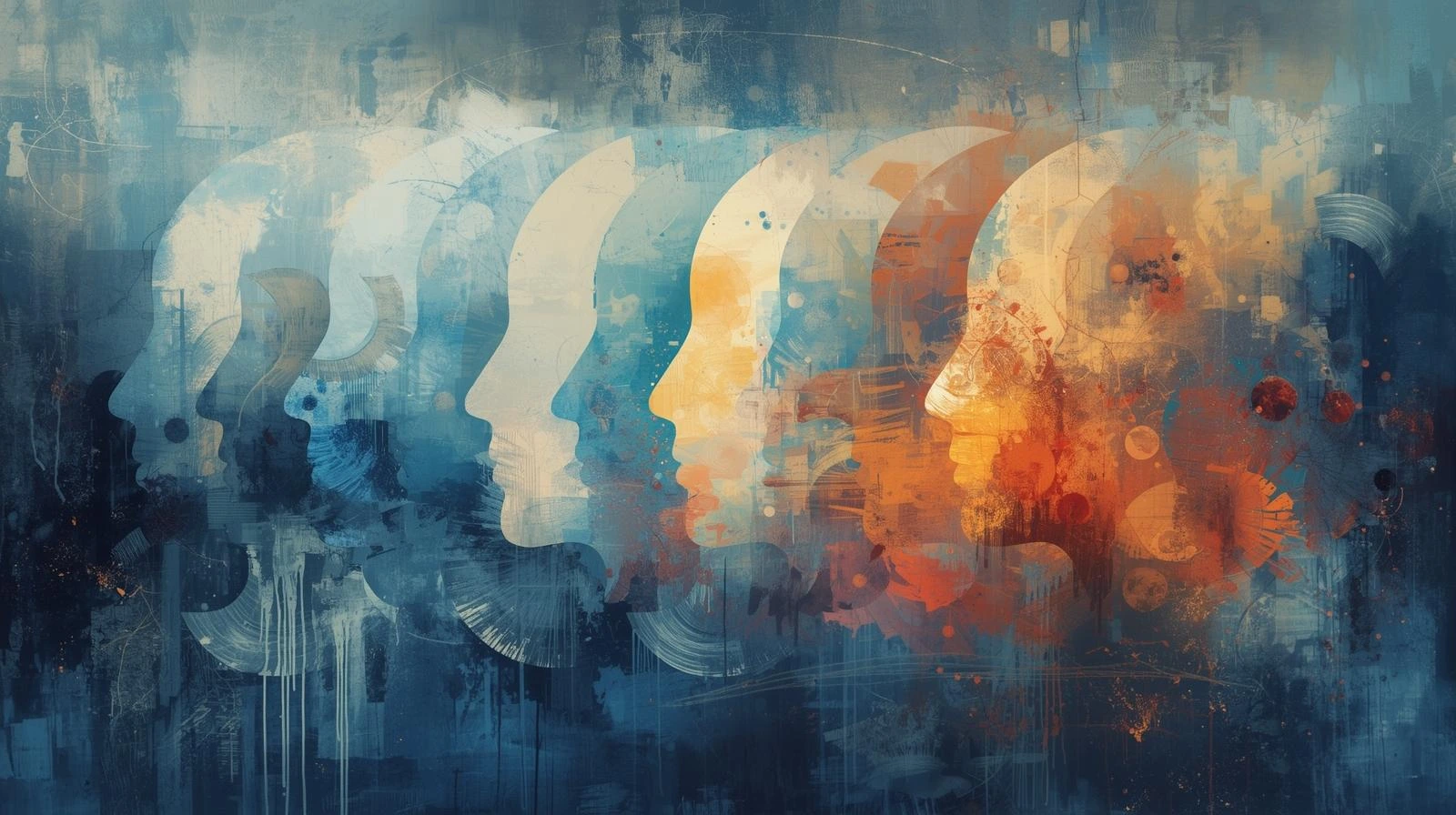 하루 동안 감정과 신경계 리듬 변동을 나타낸 이미지