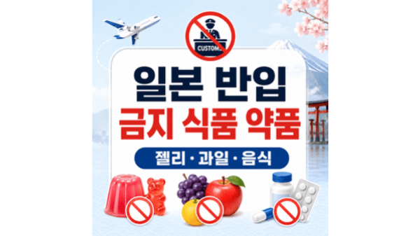 일본-반입-금지-식품-약품-젤리-과일-음식물