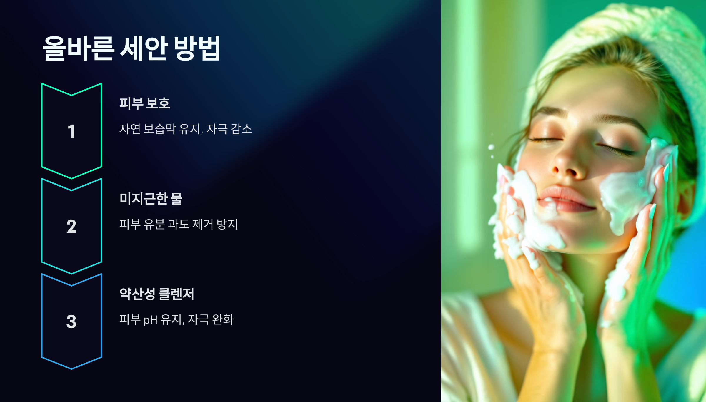 피부 건조 해결 방법 올바른 세안 방법