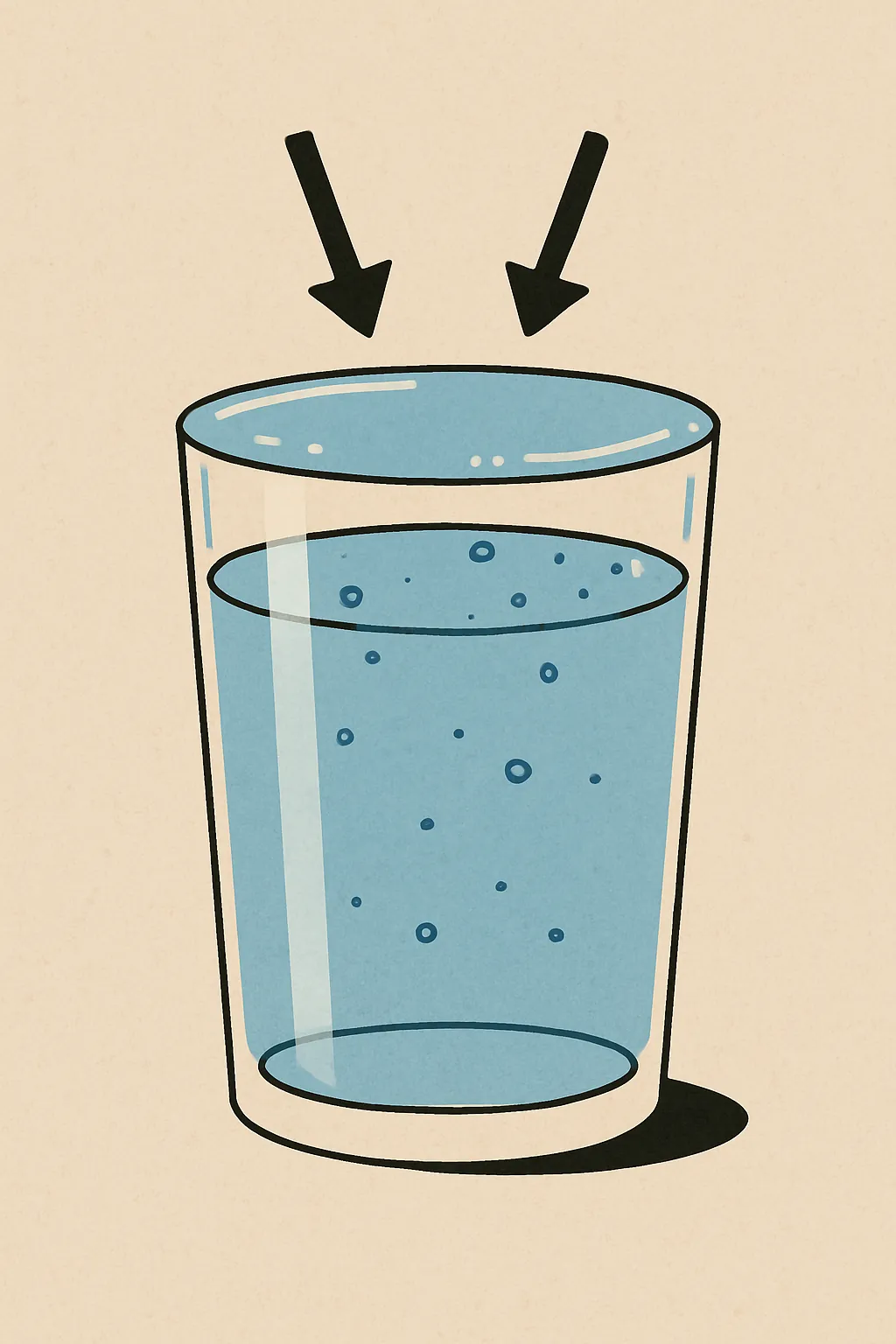 물이-유리컵-가득-차있지만-넘치지-않는-장면을-표현한-일러스트-표면장력과-물리현상-강조