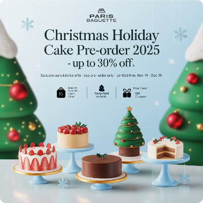 파리바게뜨 크리스마스 홀리데이 케이크 사전예약 이미지