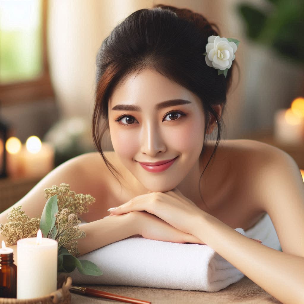 피부,체형관리 샵 배경