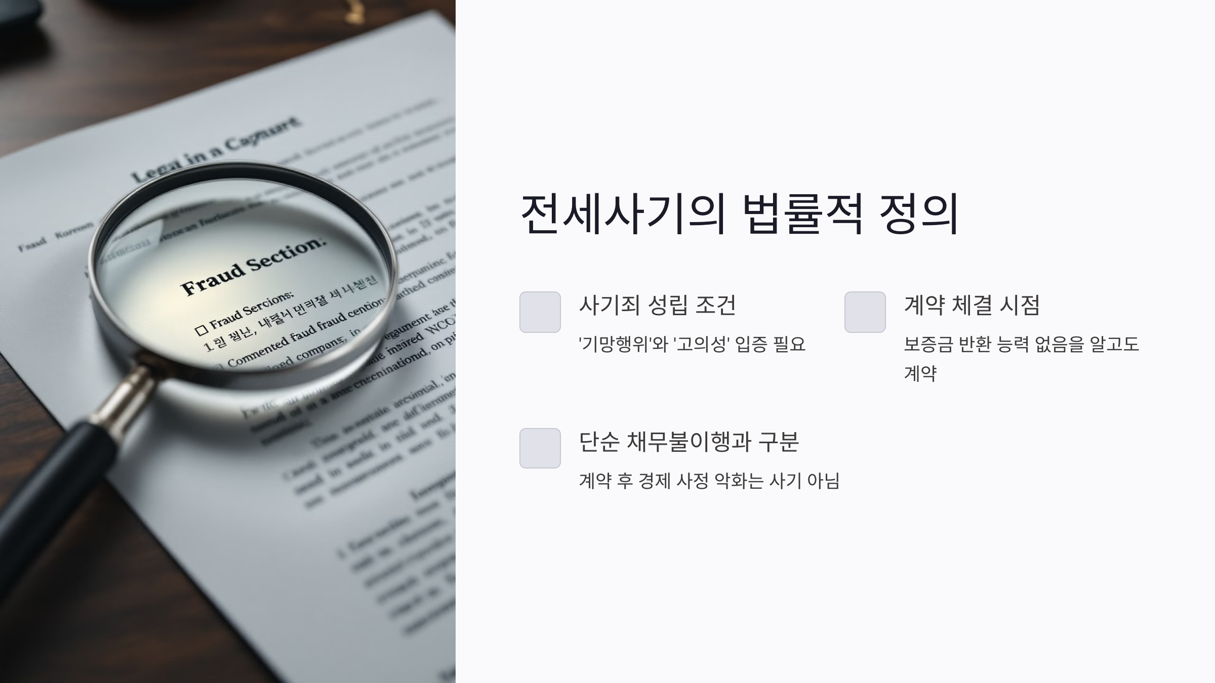 전세사기의 법률적 정의와 성립 조건