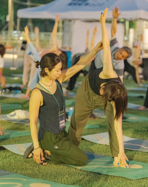 달빛요가 진행 사진 두 번째