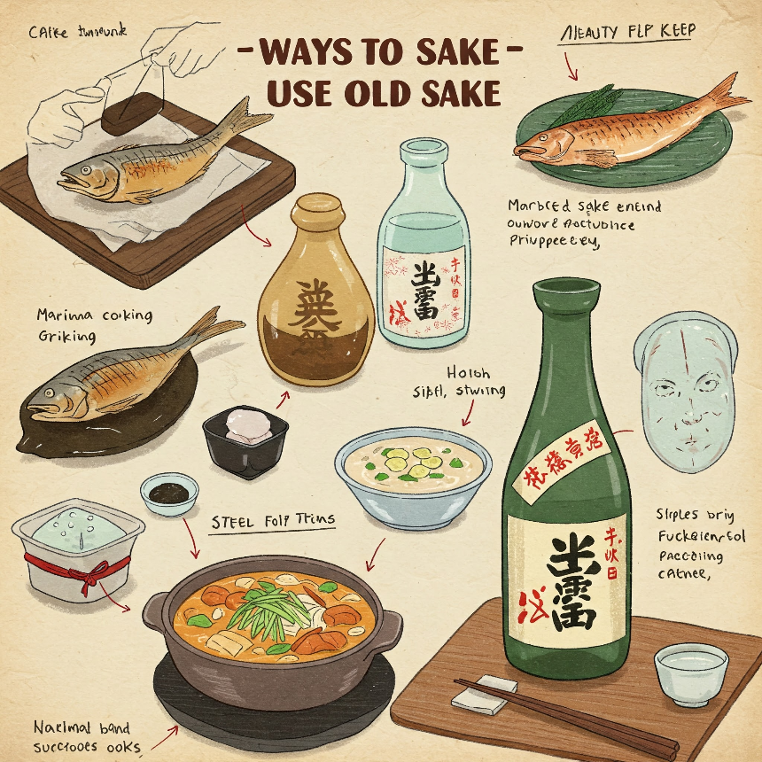 오래된 사케 활용법
