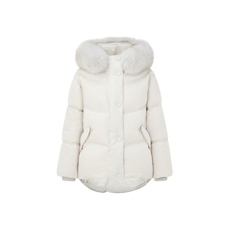 보브 퍼 트리밍 숏 다운점퍼 7152417010