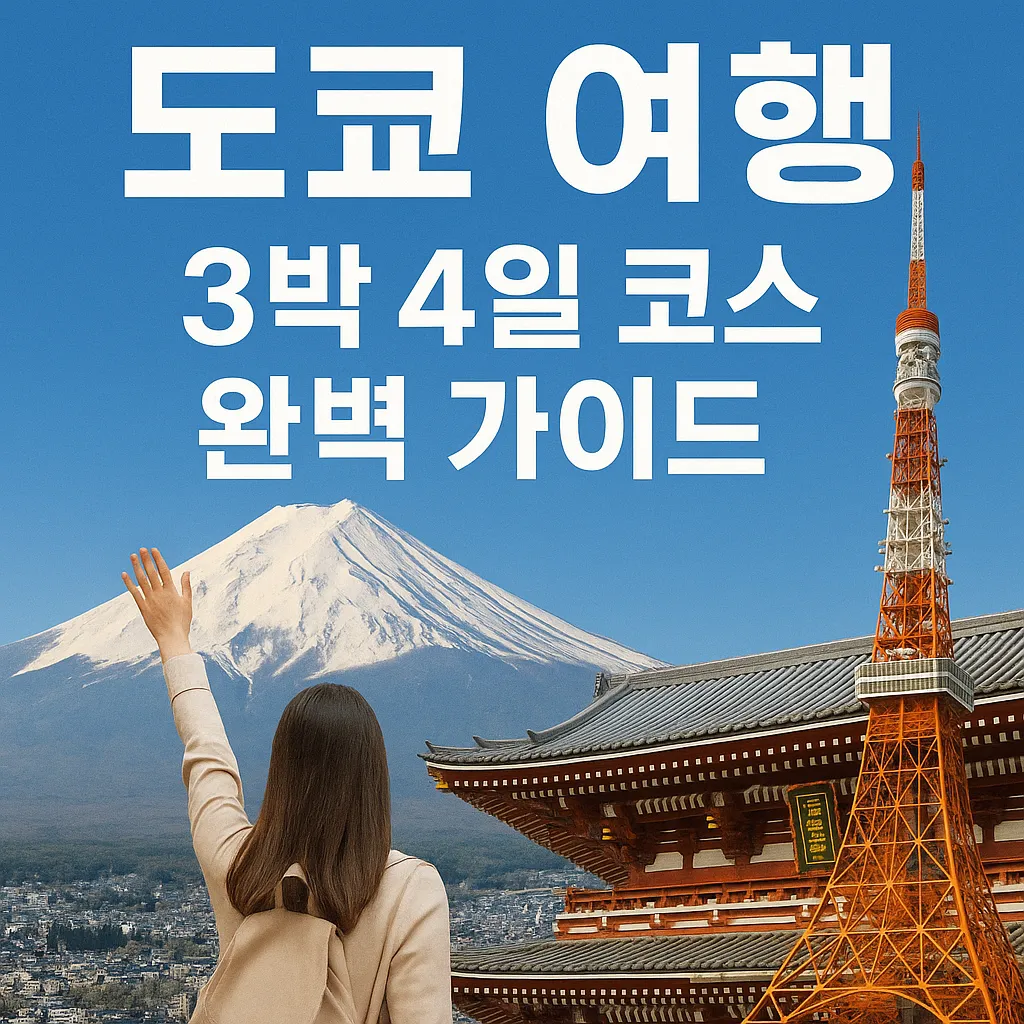 도쿄 여행 3박4일 코스 완벽 가이드|핵심 일정부터 교통패스·맛집까지 한눈에 보기