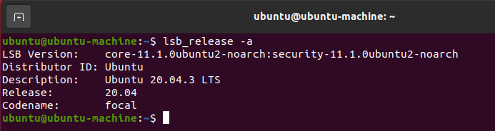 Ubuntu 버전 확인