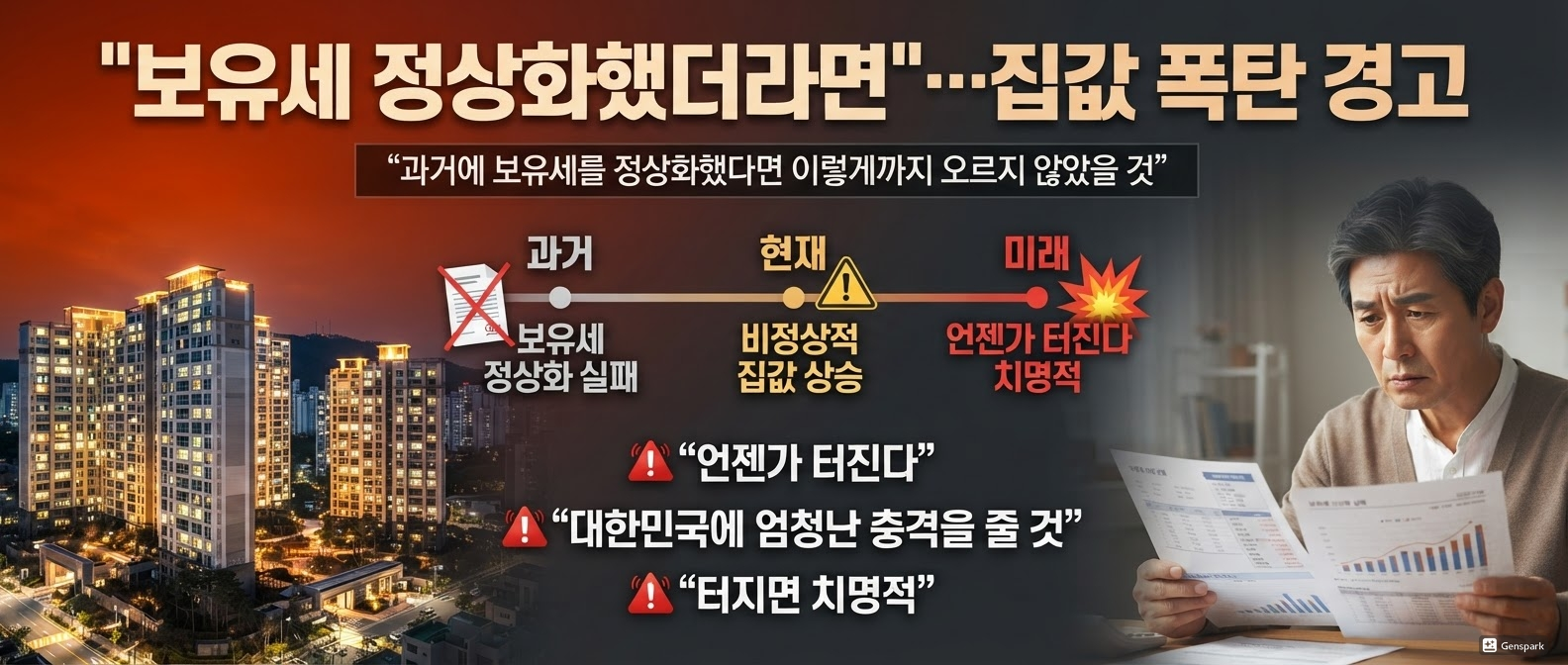 "보유세 정상화했더라면"…집값 폭탄 경고