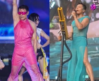 박진영 국감 의상 시스루 패션