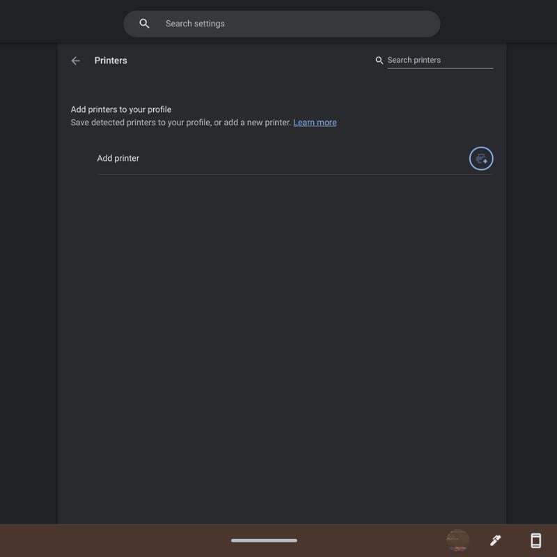 프린터를 이미 추가한 경우 저장된 프린터 목록