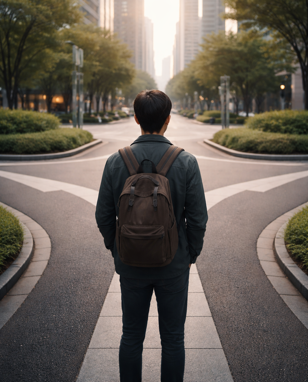 디지털 금융 시대에서 선택의 방향을 고민하는 사람의 모습
