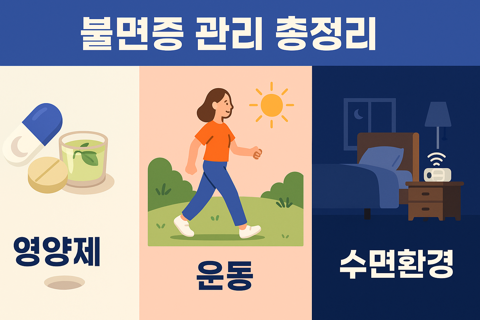 "불면증 관리 총정리"에 대한 이미지입니다.
