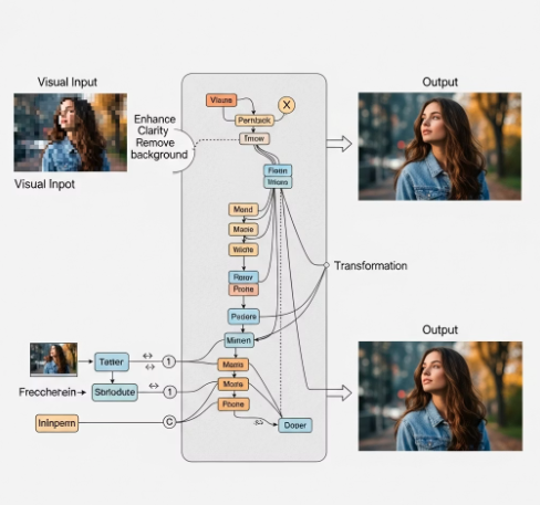 나노 바나나 이미지 생성과 편집 기술 분석 아키텍처 이미지