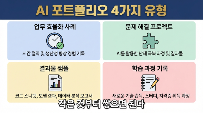 AI 프트폴리오 4가지 유형