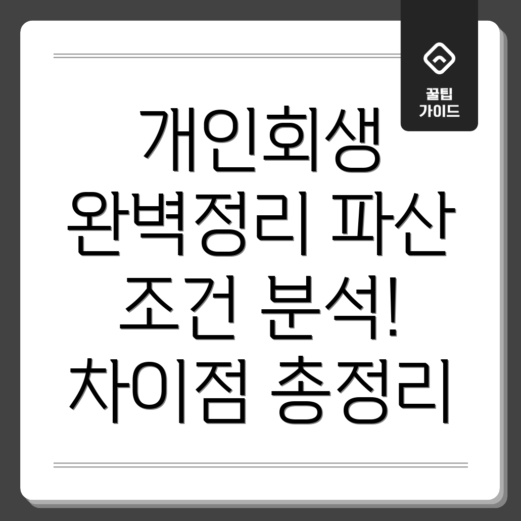 개인회생 vs 파산