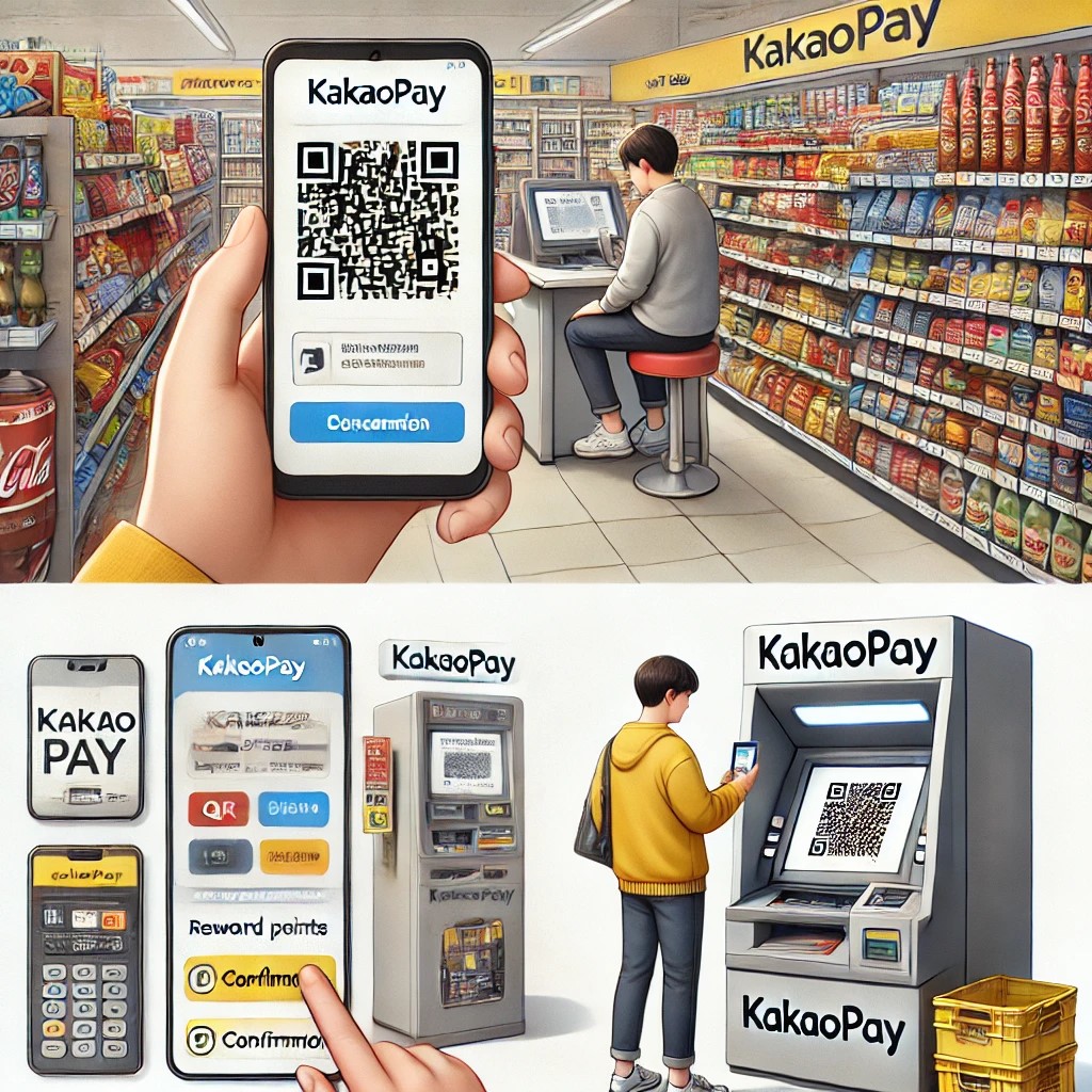 카카오페이 결제방법 완벽 해설 - QR결제, ATM출금, 미성년자 사용법까지! PPT