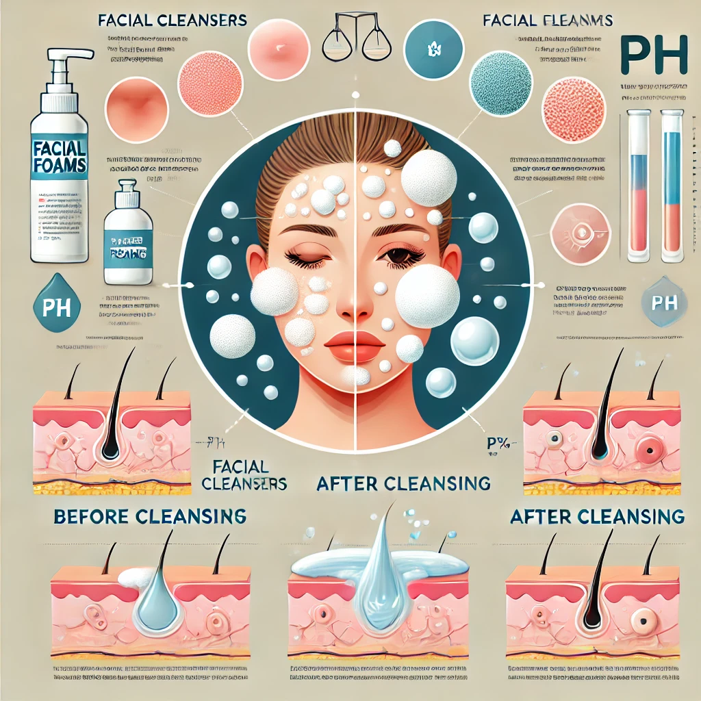 클렌징폼 사용 효과에 대한 이미지