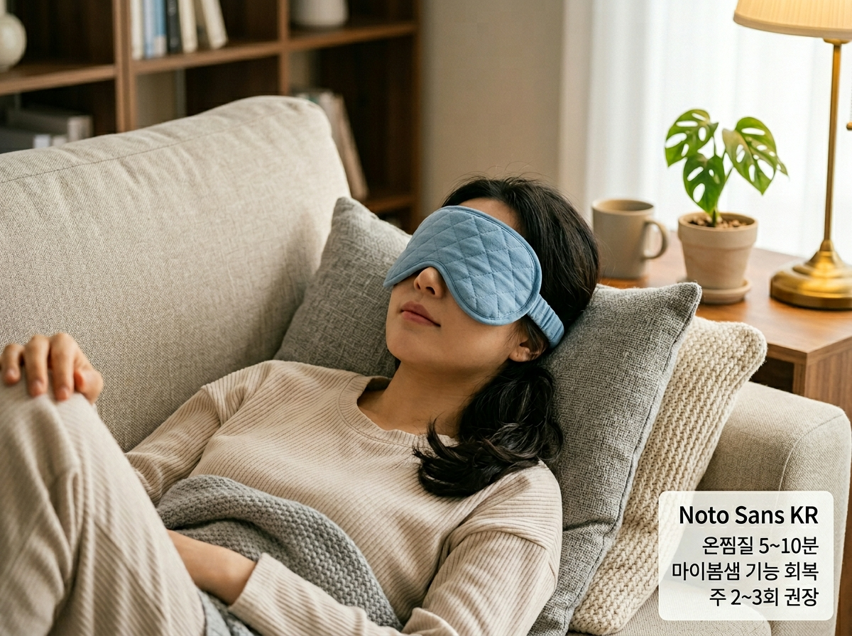 안구건조 온찜질, 마이봄샘 기능 회복, 미세먼지 눈 자가관리, 황사 눈건강 루틴