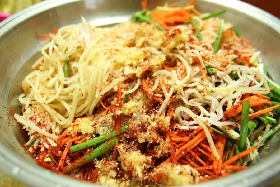 재료 섞은 모습