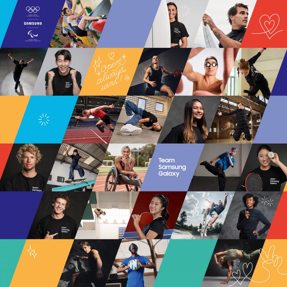 삼성전자-2024-파리-올림픽-패럴림픽-팀-삼성-갤럭시-4-팀 삼성 갤럭시 2024 파리 올림픽 손흥민 신유빈 안세영 서채현 김예리 선수단 명단 라인업 리스트 현황