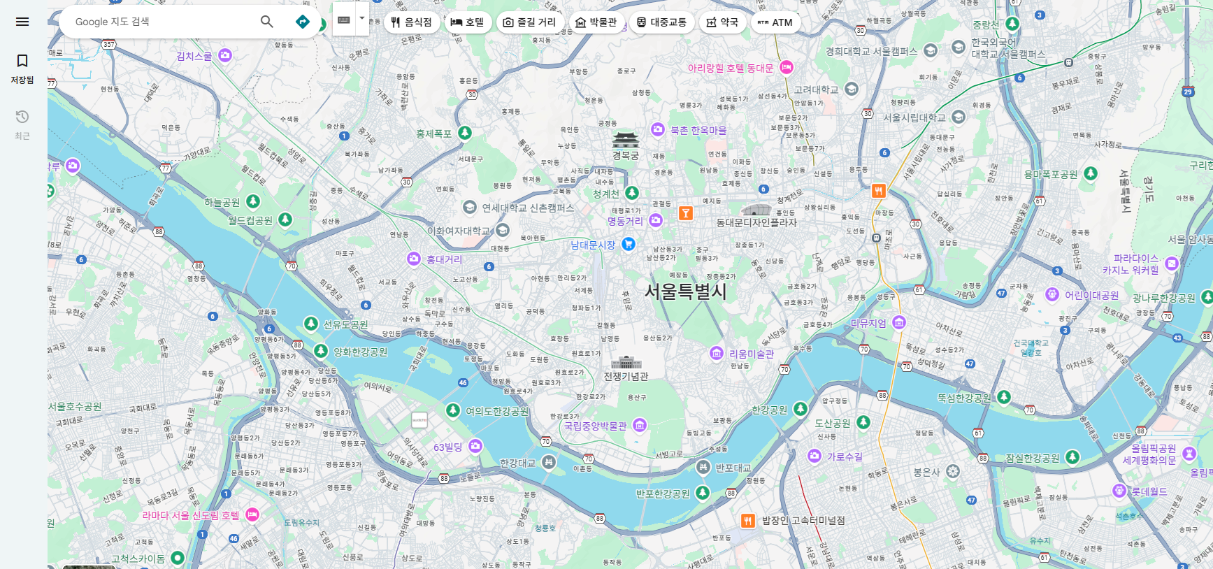 여행앱 Top 10 구글지도