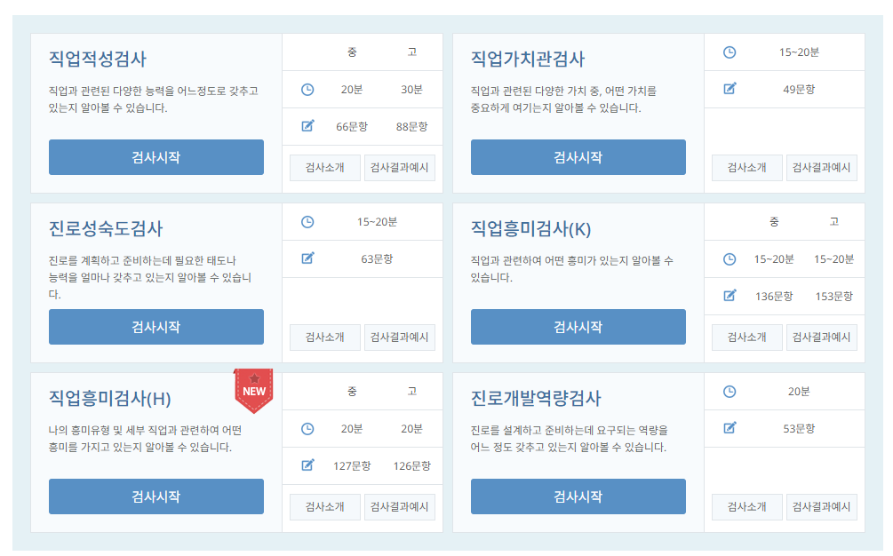 직업적성테스트