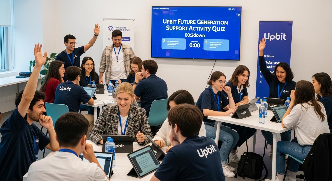 업비트 미래세대 응원활동 퀴즈