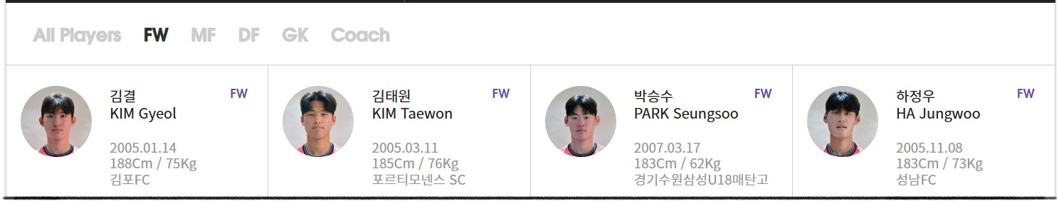 U-20 아시안컵 한국 vs 태국 실시간 중계보기