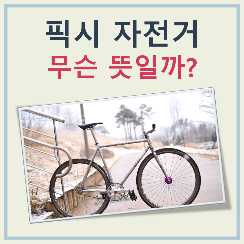 픽시 자전거란 대표 이미지