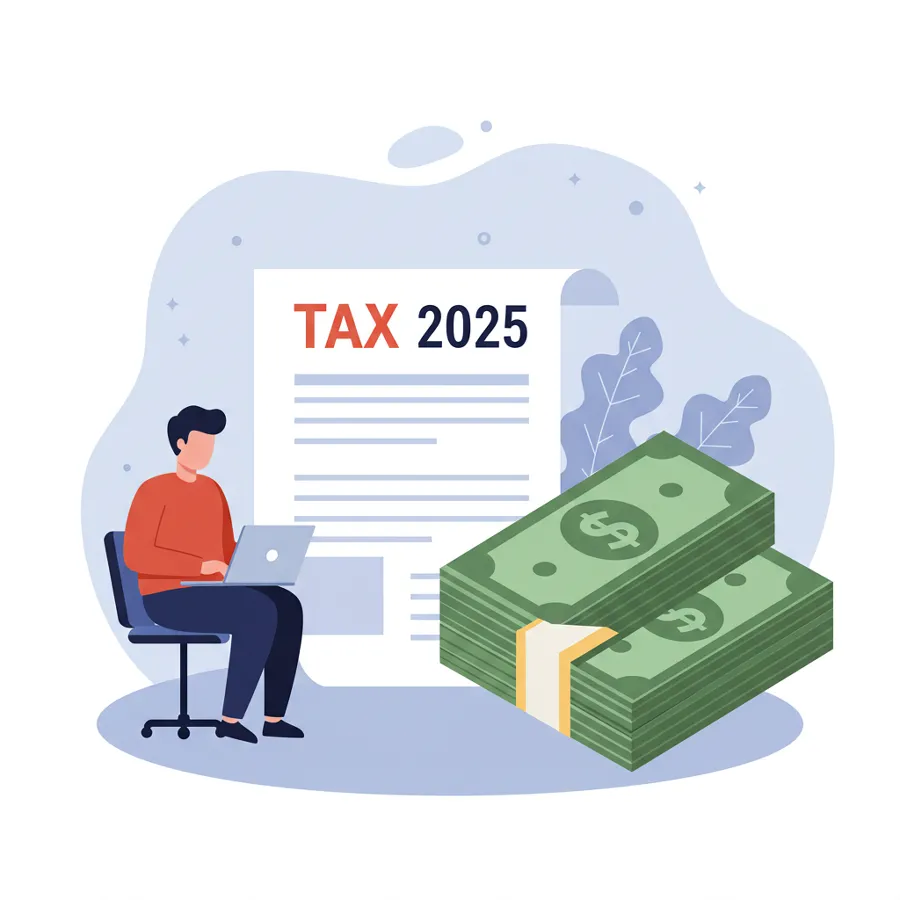 2025 세금 이미지