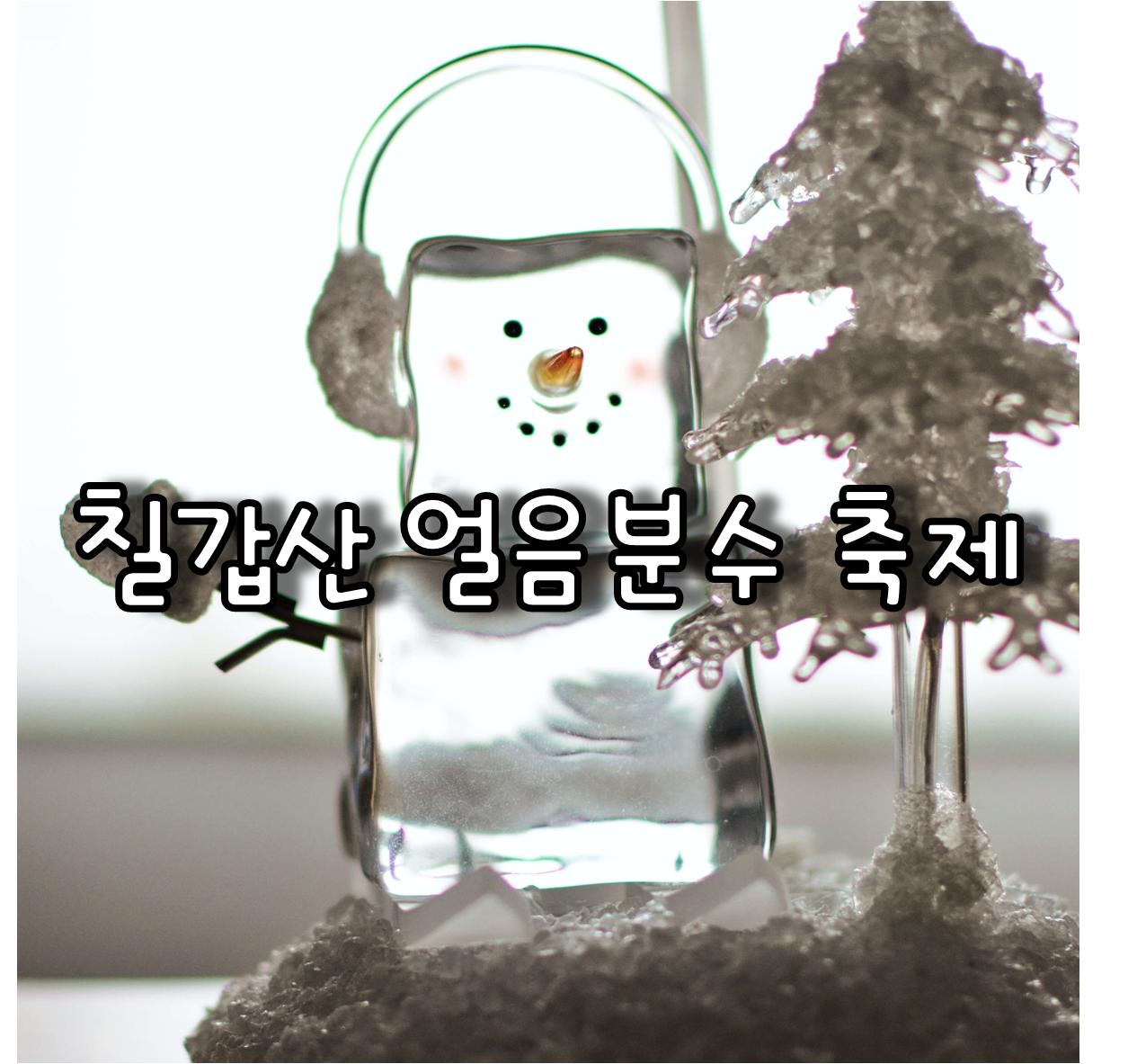 칠갑산 얼음분수 축제